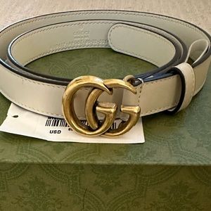 Gucci belt size 80 ivory